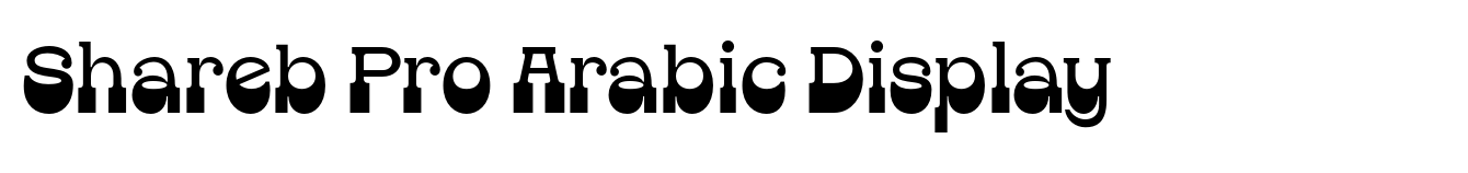 Shareb Pro Arabic Display image